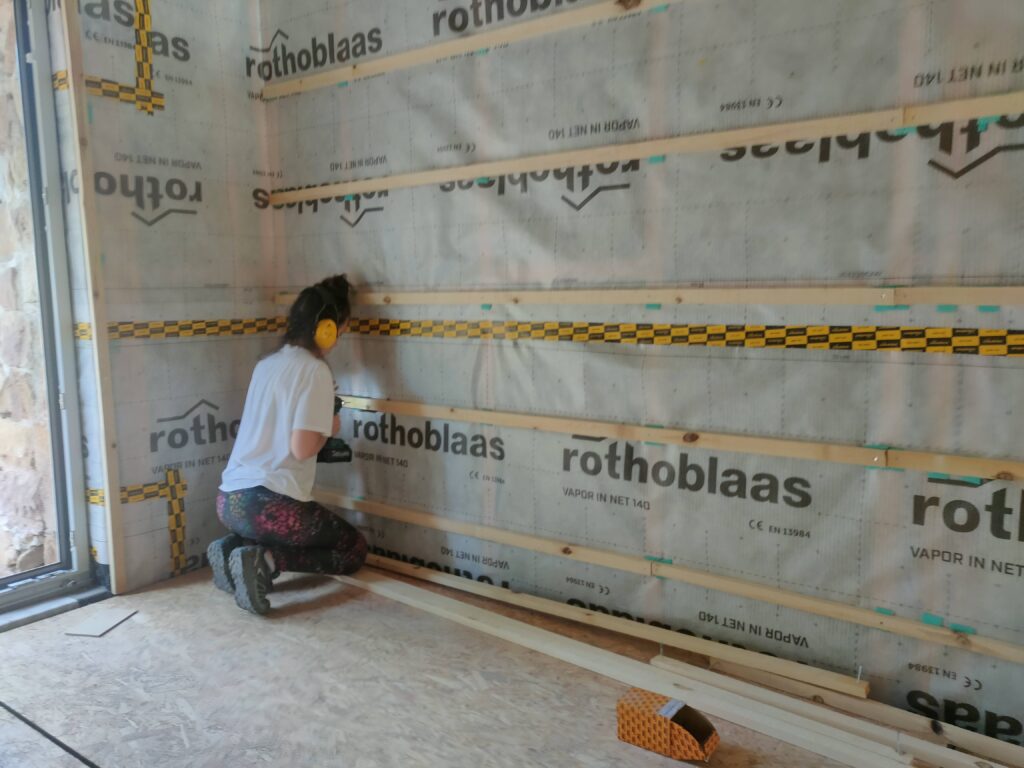 pared madera entramado ligero